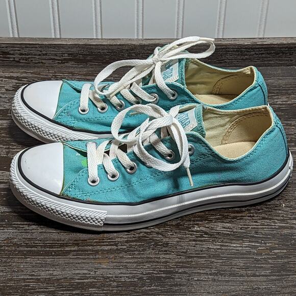 Converse Unisex Mint Green Classic Lace Up Sneaker Size Men's 6/Wos 8 - Picture 3 of 7